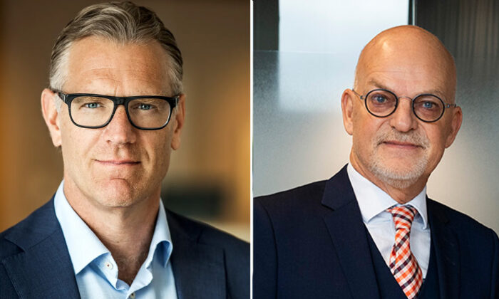 Bilden är ett kollage av två porträttbilder. Den ena på Magnus Montan, den andra på Åke Nordlander.