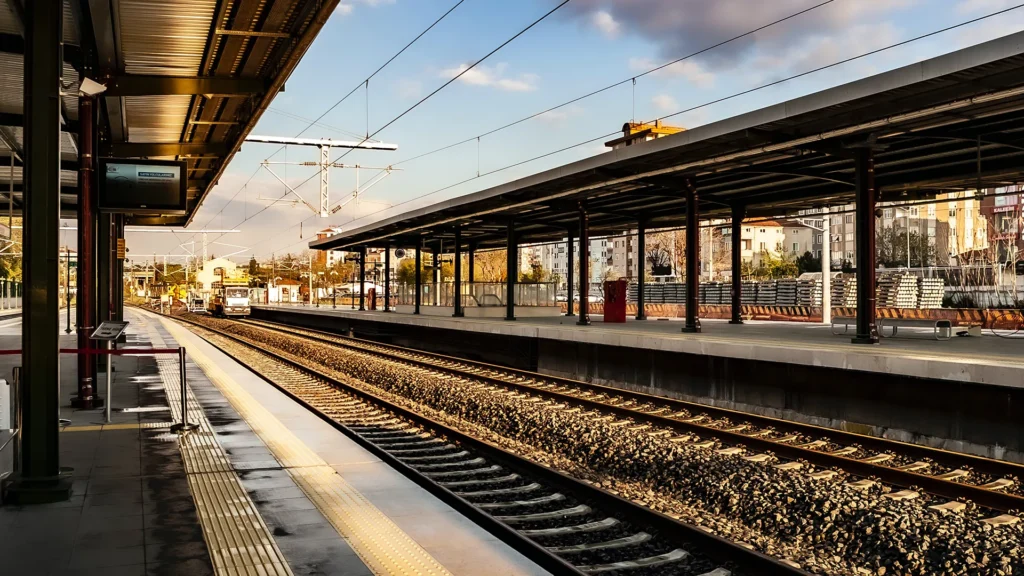 Järnvägsstation i Turkiet.